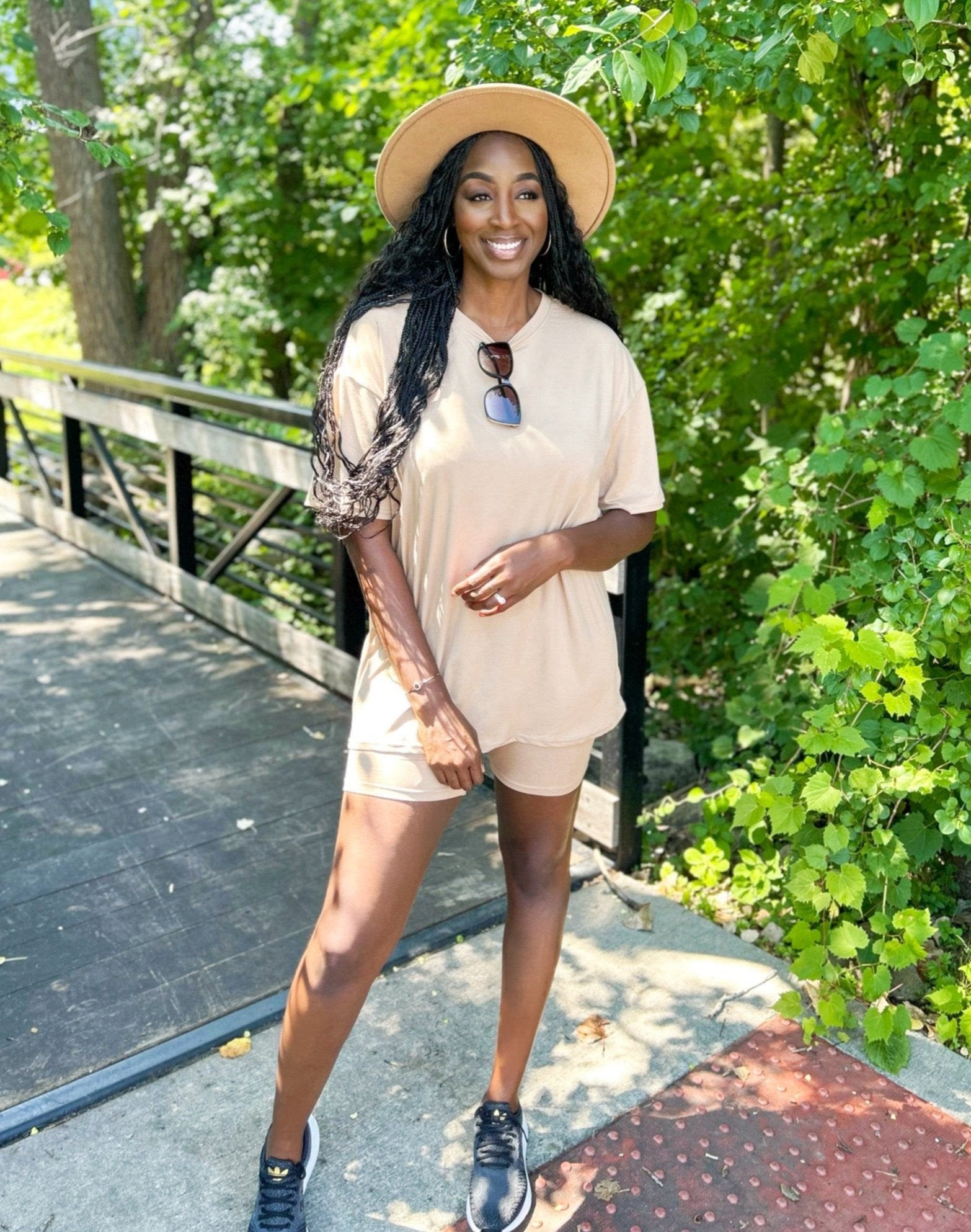 RELAXED CREWNECK SHORT SET