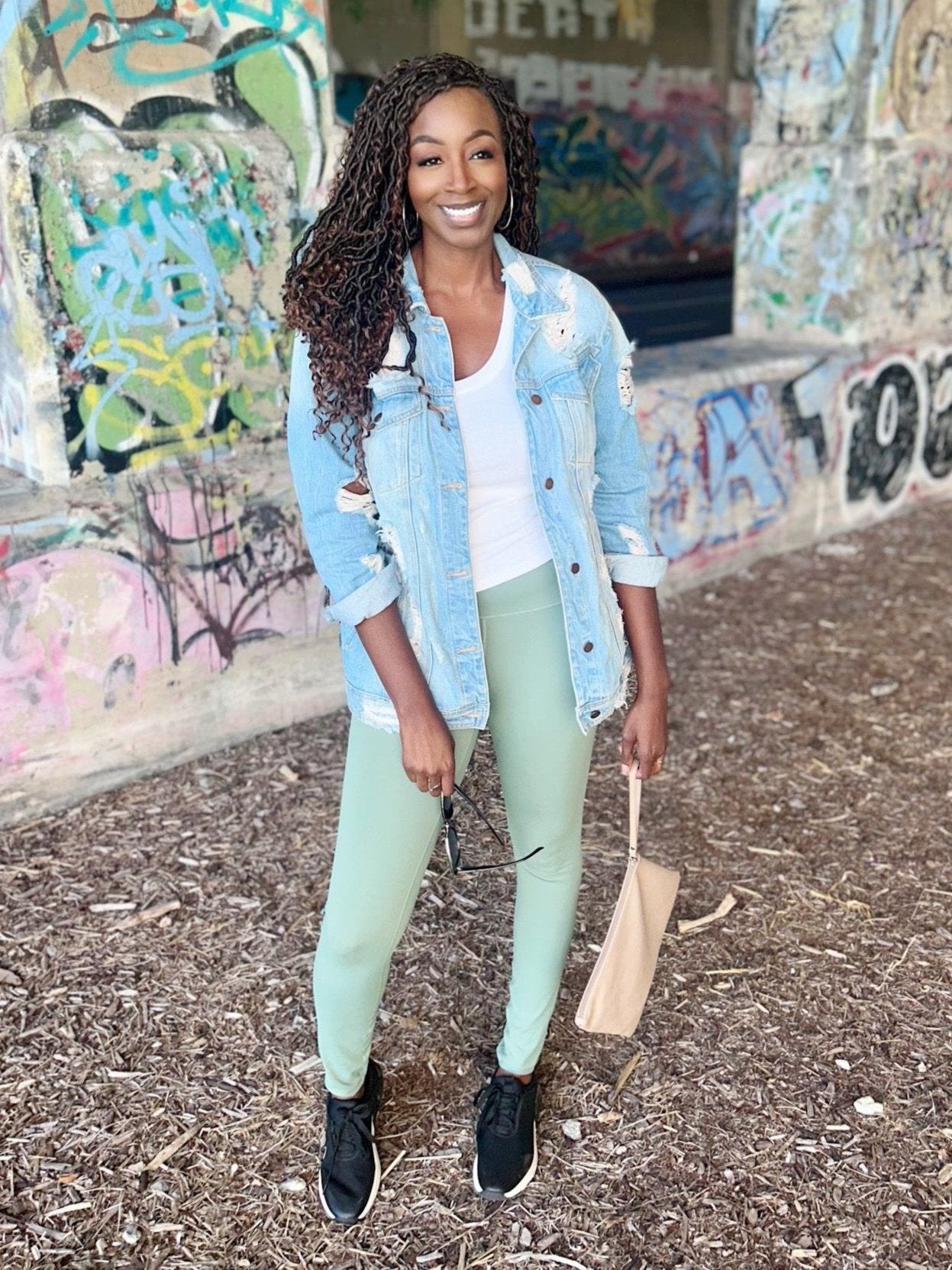 HIGH-WAIST SIGNATURE LEGGINGS - Sage Green