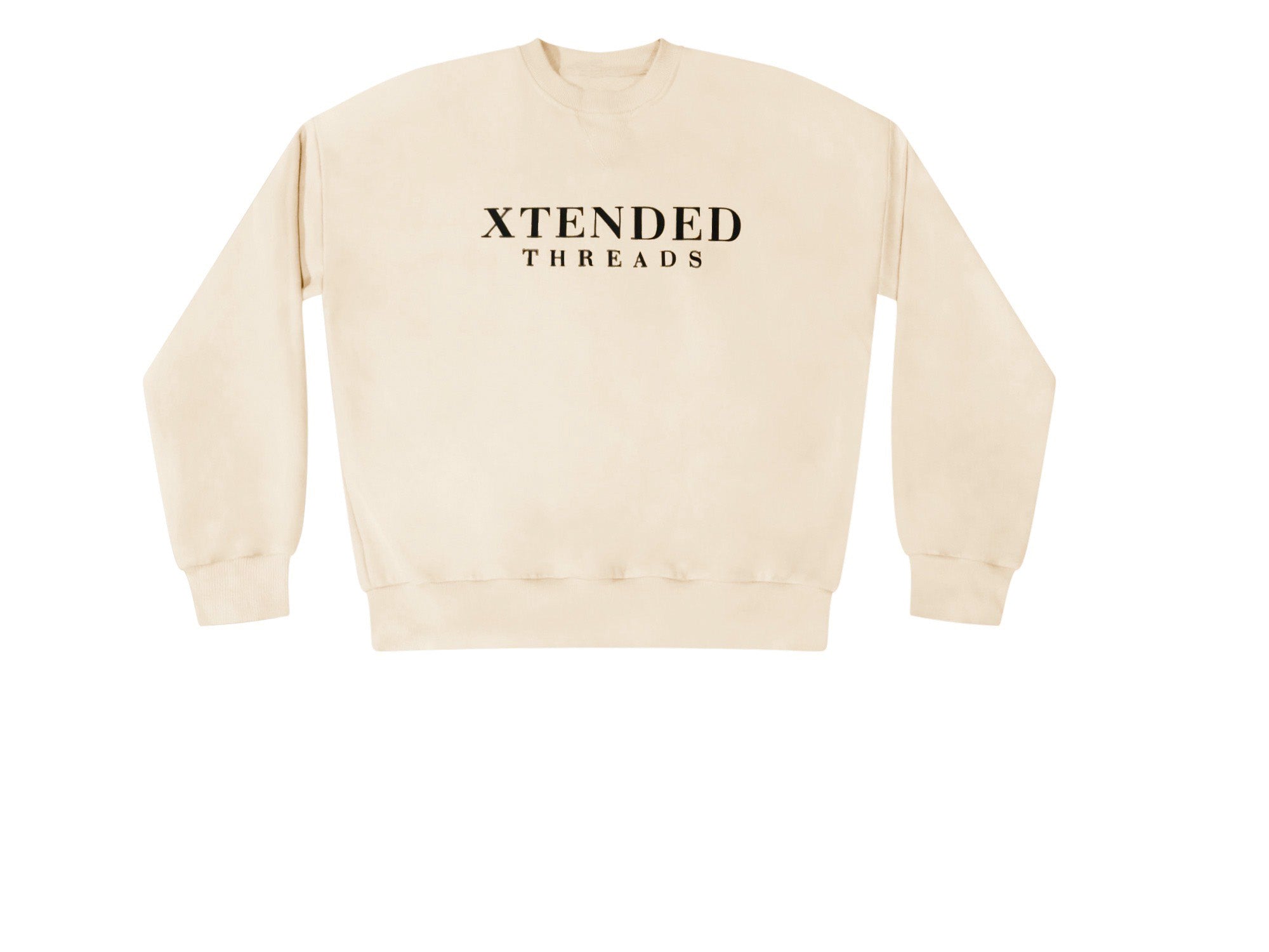 Xtended Threads Soft Crewneck Sweatshirt in Cream